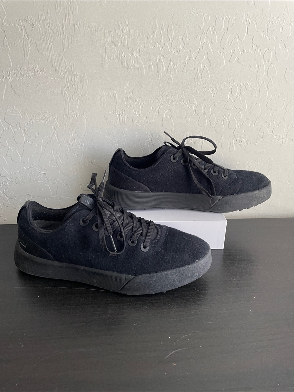 Men's allbirds Wool Cruiser Black Lace-Up Sneakers